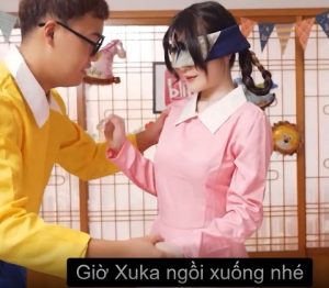 Xuka bị nobita dụ dỗ đụ sưng lổ lồn